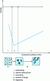 Figure 22 - Density as a function of cuttering time