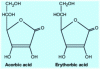 Figure 1 - Structure of ascorbic acid and erythorbic acid