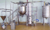 Figure 5 - Semi-industrial DL plant, with mixer/cooker/evaporator/cooler (courtesy Imai)