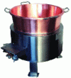 Figure 3 - Tilting copper and stainless steel cooking pots (courtesy of Auriol)