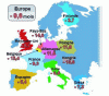 Figure 3 - Estimated reduction in life expectancy in Europe attributable to PM2.5 fine particles – situation 2000 [Source: IIASA (International Institute for Applied Systems Analysis) and AFSSET].