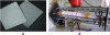 Figure 8 - (a) Cellular cordierite monoliths with TiO2-coated channels, (b) ring reactor operating with TiO2-coated monoliths [37].