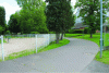 Figure 22 - Site before work: the Petit Rosne flows, buried under the pedestrian walkway