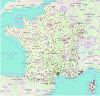 Figure 14 - Map of sampling sites to be carried out as part of the #Vers2022 operation: in green, sites for which results are available; in yellow, sites reserved by a participant; in red, sites awaiting a participant.