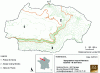 Figure 14 - Topographical map of the commune of Palaiseau and associated landscape units (base map: RGE ALTI-IGN, 2021)