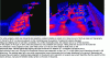 Figure 8 - Photometric modeling under Dialux with and without trees (modeling: CONCEPTO)