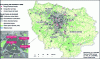 Figure 7 - Distribution of eco-grazing sites in Île-de-France, including those maintained by Ouessant sheep (M. LAGARD, 2020)