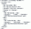 Figure 8 - XML structure of an RSS file