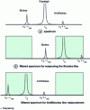 Figure 3 - Filtering the Rayleigh line at the intermediate slit of the premonochromator