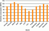 Figure 8 - Monthly electricity consumption of the Terre-Sainte campus