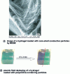 Figure 10 - Charged hydrogel for controlled electrowetting