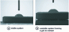 Figure 7 - Liquid droplets deposited on compacted powders