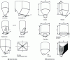 Figure 3 - Some
examples of industrial silo configurations