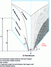 Figure 5 - Different flow zones developed during gravity flow of granular solids