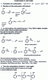 Figure 3 - Reactions to form a formophenolic resin (Novolak)
