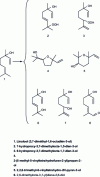 Figure 5 - Linalool oxidation products after 45 weeks
