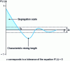 Figure 2 - Typical autocorrelogram curve showing the various associated concepts