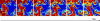 Figure 4 - Successive images of the evolution of the fluid mixture over time