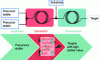 Figure 4 - Concatenation/telescoping of reactions in flow: illustration of a chemical generator