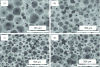 Figure 7 - SEM observation of Si-(PHIPE) where the mass fraction of nanoparticles employed is constant (mp = 2.4) and where the hexadecane volume fraction ρv (expressed in %) becomes a textural parameter allowing intercellular junction windows to be opened to a greater or lesser extent: a) ρv = 64%; b) ρv = 73%; c) ρv = 83%; d) ρv = 90% (Copyright Wiley – VCH 2012 [24])