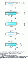 Figure 1 - Bar elongated in x direction and subjected to different experimental conditions