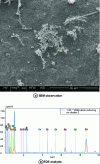 Figure 6 - Zinc-rich clusters formed in the quenching furnace