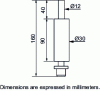 Figure 14 - Test tube for measuring the hardening severity of a system according to Dehry, El Haïk and Guimier [21]