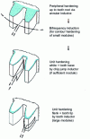 Figure 28 - Tooth induction hardening techniques [32]