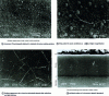 Figure 5 - Thick, hard chromium deposits obtained from hexavalent chromium: evidence of cracking