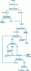 Figure 3 - Example of mineralurgical processing of pyrrhotite-rich primary tin ore