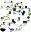 Figure 1 - The different stages potentially involved in recycling lithium-ion batteries