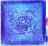Figure 13 - Quantitative carbon image on a 120 × 120 mm billet (doc. CCR IRSID)