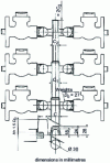 Figure 30 - Arrangement of the 6 taps with their filling system in the mold