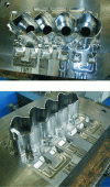 Figure 10 - High-speed machining for fine and tall shapes