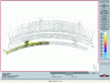 Figure 23 - Simulation of the filling of a 26 t gear ring (outside diameter: 5.88 m and height: 0.575 m), in G35CrNiMo6.6 steel, modeled on Magmasoft by quarter-piece, with circular feeder, doc. Ferry Capitain