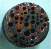 Figure 9 - Example of pure copper showing roaching (actual sample size 5 cm)
