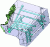 Figure 30 - Moving part of a mold with its internal cooling circuit