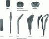 Figure 2 - Examples of forging ranges: a cold-forged differential pinion and a hot-forged hip prosthesis