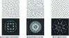 Figure 10 - Fourier transforms of two-dimensional polycrystalline structures