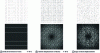 Figure 11 - Fourier transforms of two-dimensional single crystal structures (grains) with defects