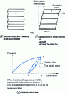 Figure 4 - Deformation of a hypothetical two-variant martensite from a mother-phase single crystal