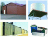 Figure 24 - Various outdoor applications of colaminated film (PVC, fluorinated) on steel