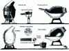 Figure 1 - Diagram of early Bessemer converters (from Bessemer's autobiography)