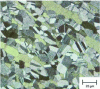 Figure 1 - Two-phase as-cast CuZn 20 brass (optical microscopy)