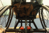 Figure 4 - Photograph of a wheelchair frame equipped with two inertial units to determine the speed of rotation and acceleration of the wheelchair frame.