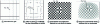 Figure 2 - Images of two patterns with and without barrel distortion