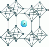 Figure 8 - LaB6 structure: the La atom is surrounded by B 6 clusters. La is treated as an Einstein oscillator in a Debye solid of B