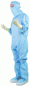 Figure 9 - Integral cleanroom suit with overboots (BeMicron patent)