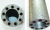 Figure 11 - Heat exchanger integrating copper tubes in porous aluminum (source: Exxentis)