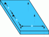 Figure 14 - Monolithic plate uniformly loaded on six articulated supports